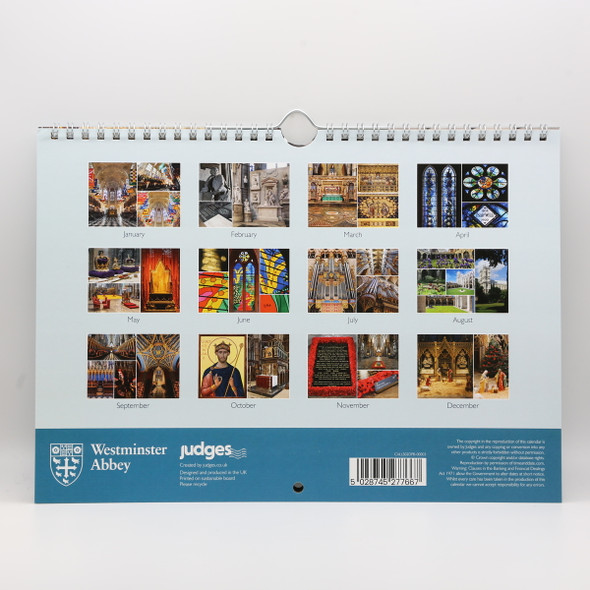 Westminster Abbey Goil Foil 2027 Calendar