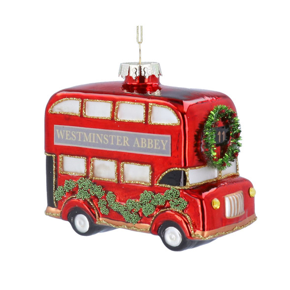 Westminster Abbey London Bus Glass Decoration