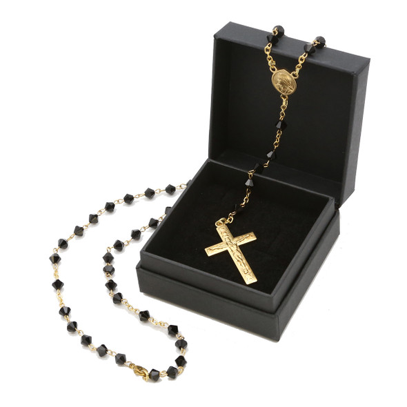 Black Crystal Rosary