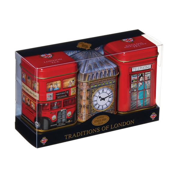 Bus, Big Ben and Phone Box Tea Tin Collection