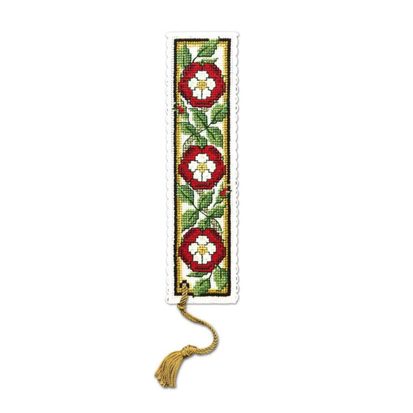 Heraldic Rose Cross Stitch Bookmark Kit