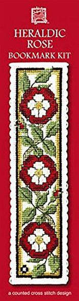 Heraldic Rose Cross Stitch Bookmark Kit