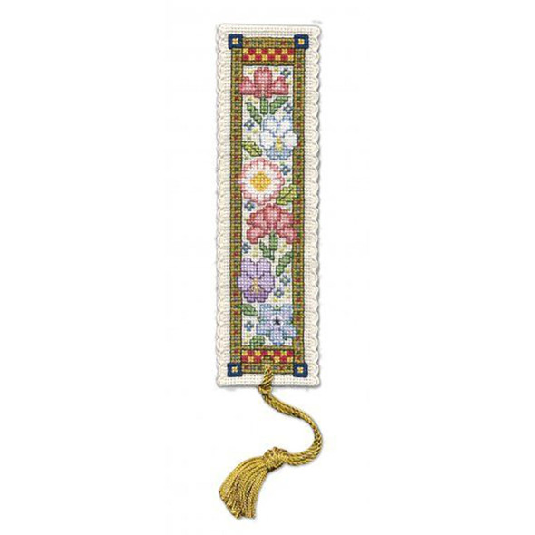 Heraldic Rose Bookmark Counted Cross Stitch Kit Textile 