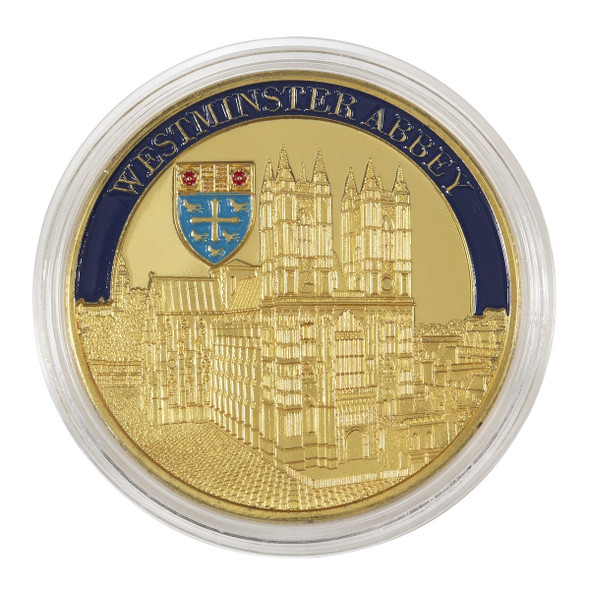 Westminster Abbey Medal Coin with Enamel