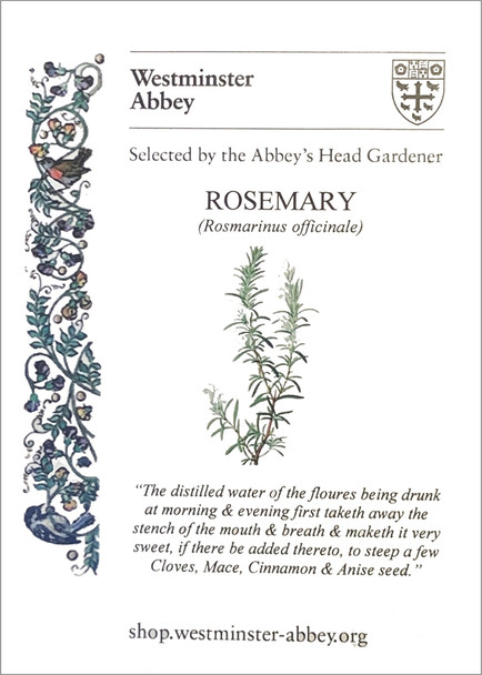 Westminster Abbey Rosemary Seeds