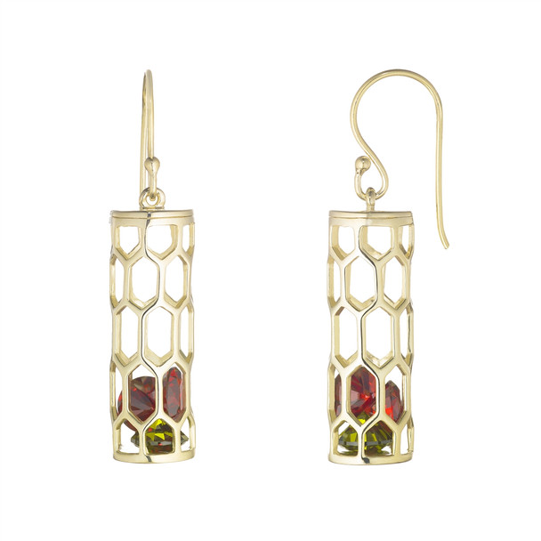 Gold Plated Henry VII Chantry Earrings