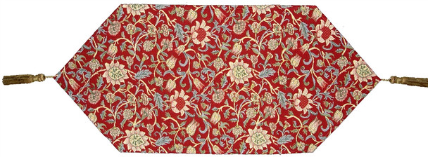 Red Evenlode Tapestry Table Runner