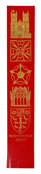 Westminster Abbey Leather Bookmark