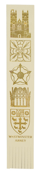 Westminster Abbey Leather Bookmark