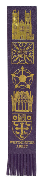 Westminster Abbey Leather Bookmark