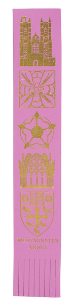 Westminster Abbey Leather Bookmark