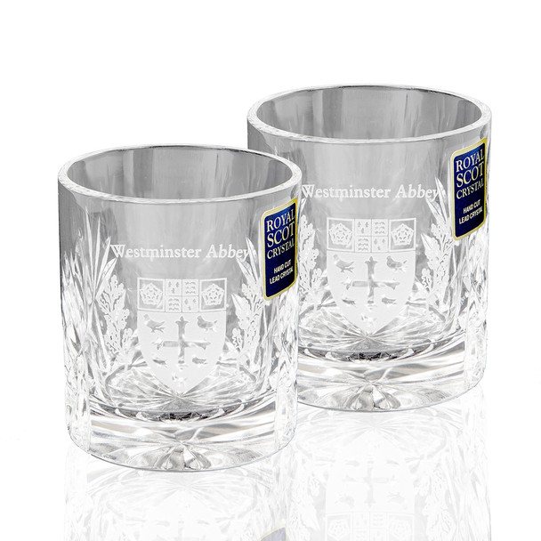 Westminster Abbey Crystal Whisky Glasses