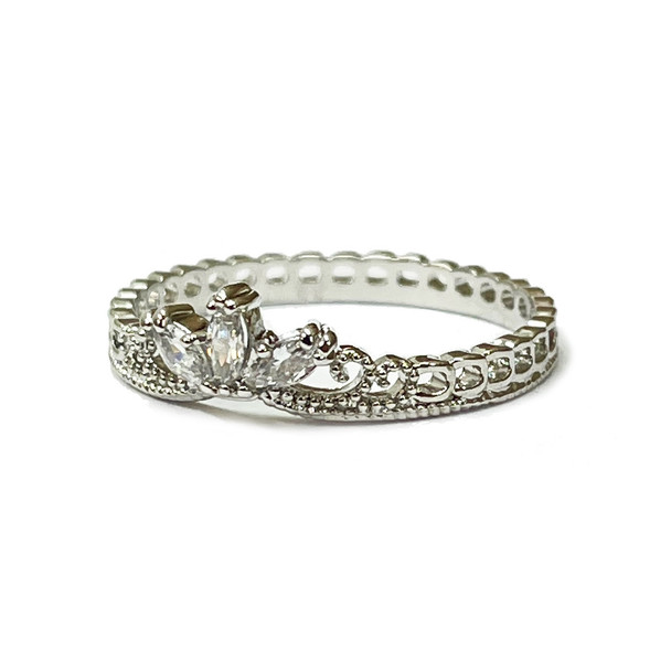 Silver Tiara Ring