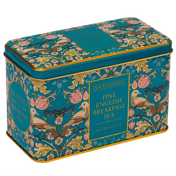 Song Thrush and Berries English Breakfast Tea Tin