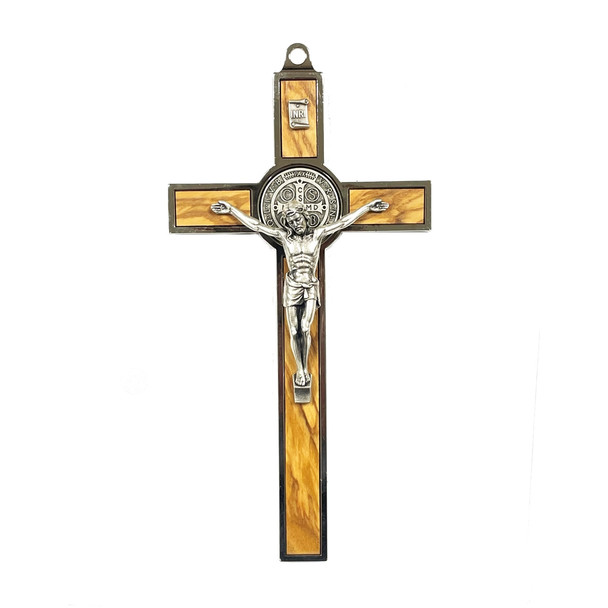 Metal and Wood St Benedict Crucifix