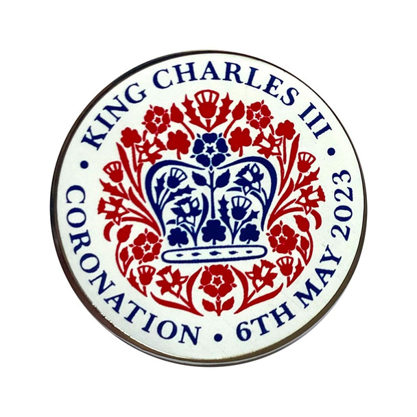 Official Coronation Emblem Pin Badge