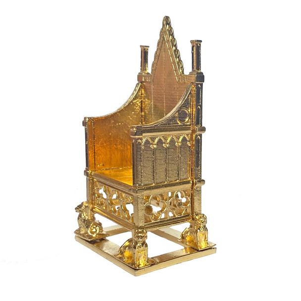 24 ct Gold Plated Coronation Chair Replica