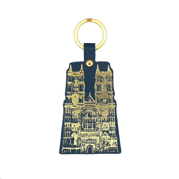 Westminster Abbey Leather Keyring