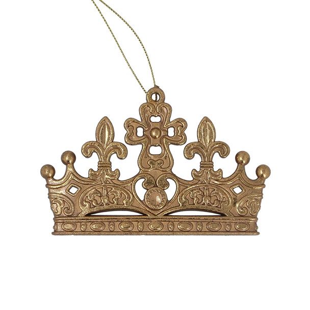 Matt Gold Crown Decoration