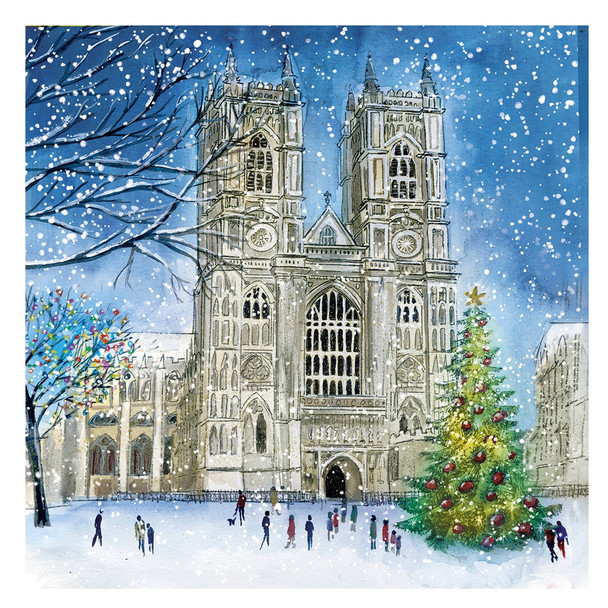 Westminster Abbey Christmas Watercolour Pack of 10