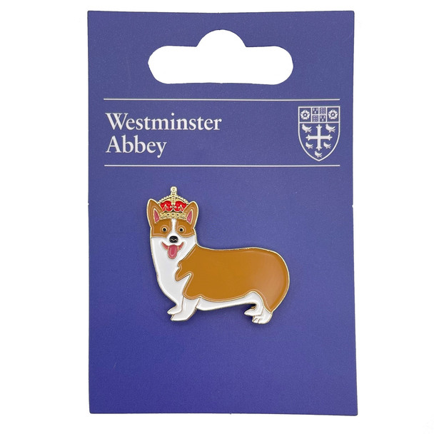 Westminster Abbey Corgi Enamel Pin Badge