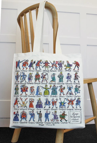 British Kings and Queens Timeline Tote Bag