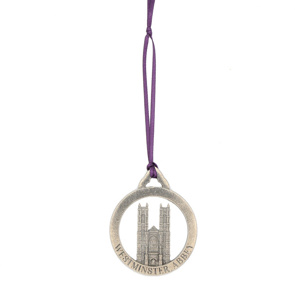 Westminster Abbey Round Pewter Decoration