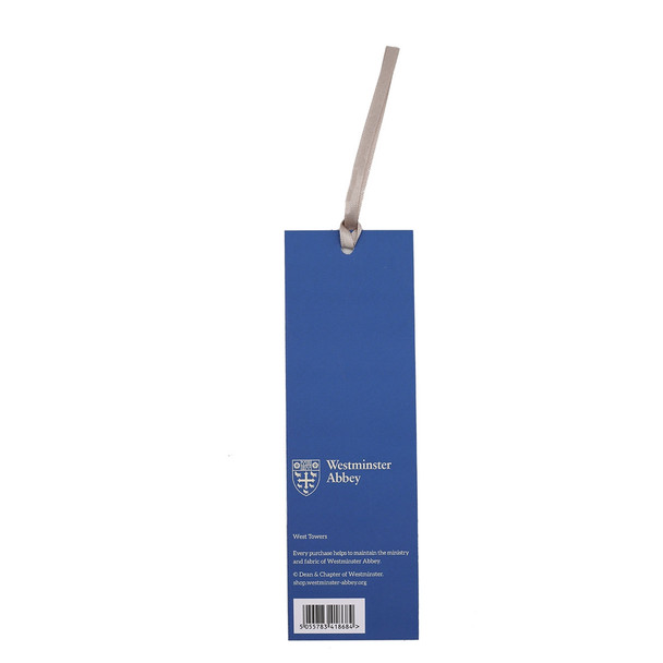Westminster Abbey West Towers Blue Bookmark
