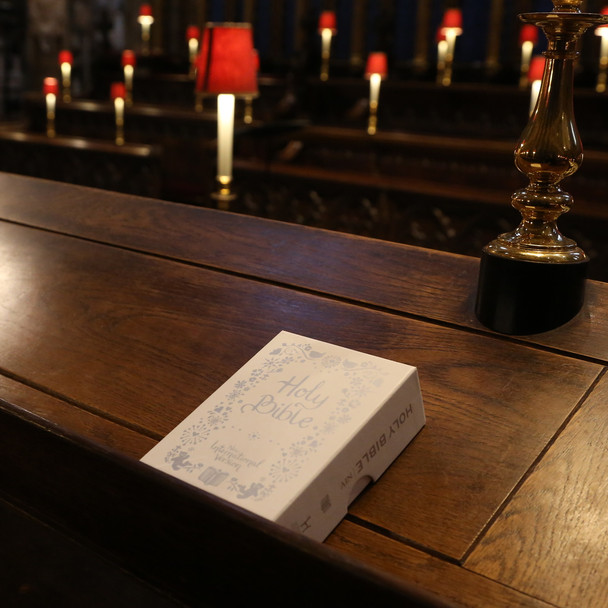 White NIV Christening Gift Bible