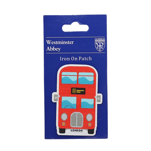 Westminster Abbey London Bus Iron on Patch