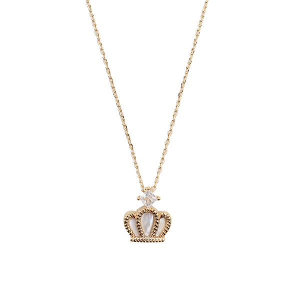 Mother of Pearl Crown Necklace