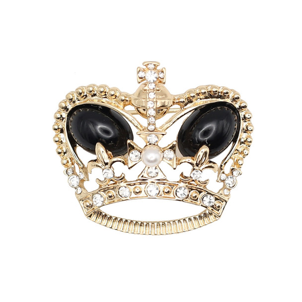 Large Royal Crown Brooch