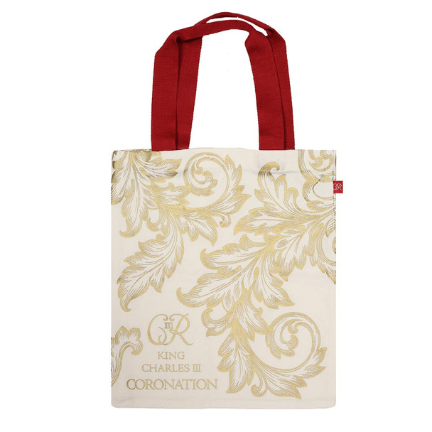 King Charles III Gold Coronation Tote Bag