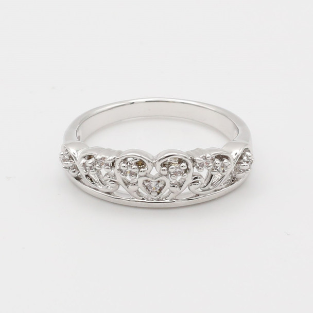 Princess Diana Sterling Silver Tiara Ring