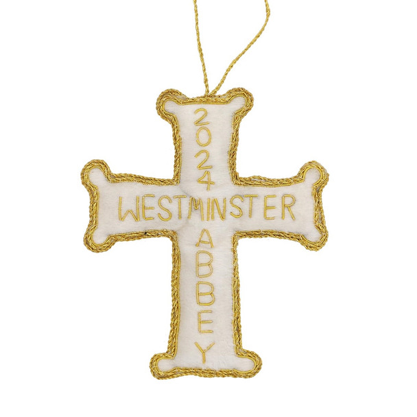 Westminster Abbey 2024 White Cross Decoration