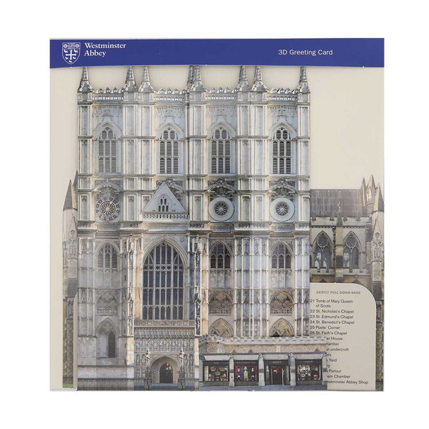 Westminster Abbey 3D Greeting Card