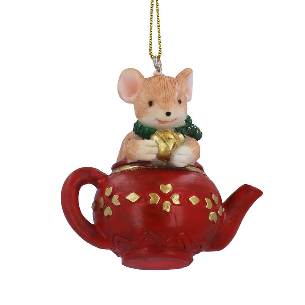 Mouse in Teapot Decoration