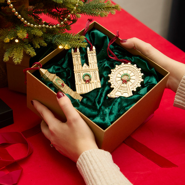 Gold London Eye Resin Decoration