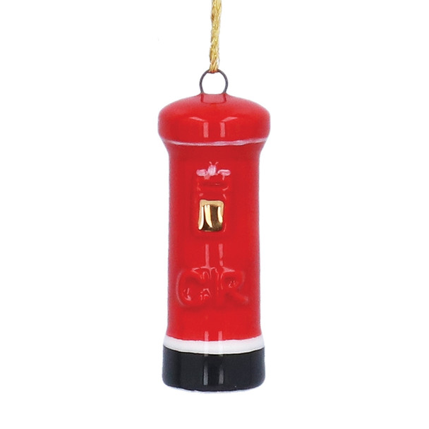 Mini London Post Box Ceramic Decoration