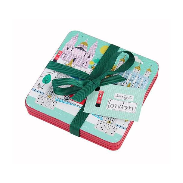 Jessica Hogarth London Skyline Set of 4 Coasters