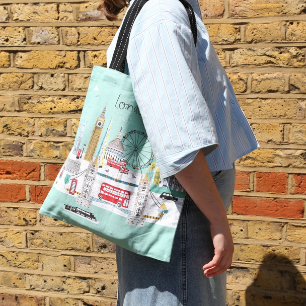 Jessica Hogarth London Skyline Cotton Tote Bag