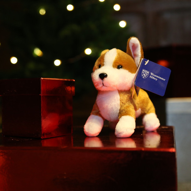 Westminster Abbey Corgi Plush Keyring