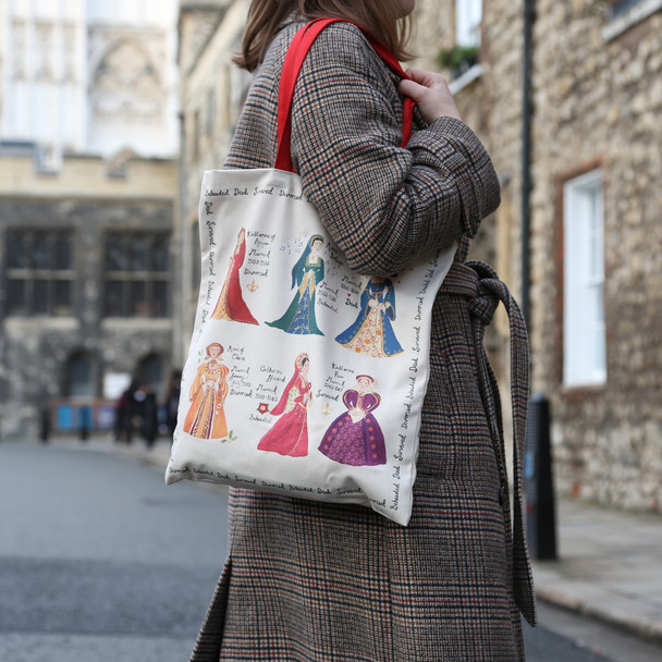 Henry VIII and his Six Wives Cotton Tote Bag
