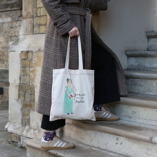 Jane Austen Cotton Tote Bag