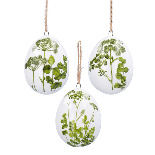 Ceramic Spring Hedgerow Egg Decoration