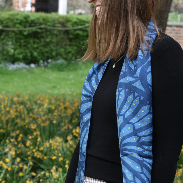 Quire Screen Vaults Silk Scarf