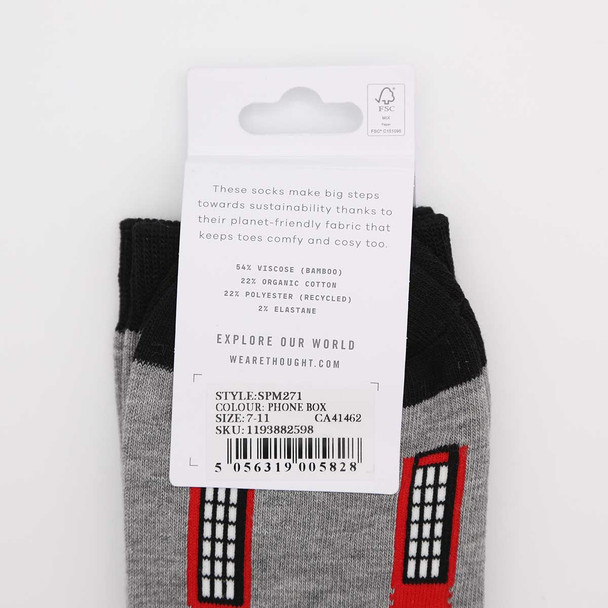 London Telephone Box Socks