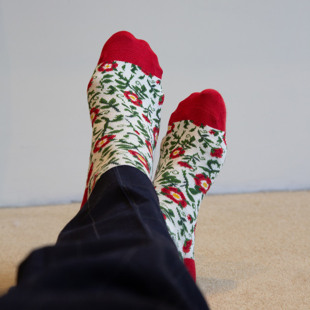 Tudor Rose Bamboo Socks
