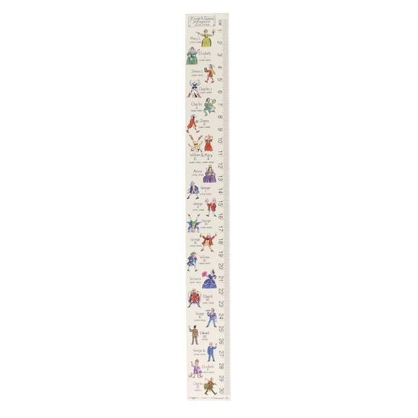 Kings and Queens of England Wooden Ruler