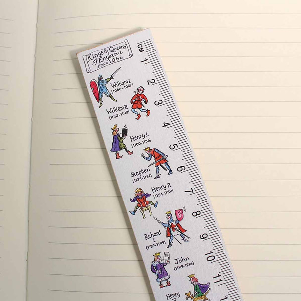 Kings and Queens of England Wooden Ruler